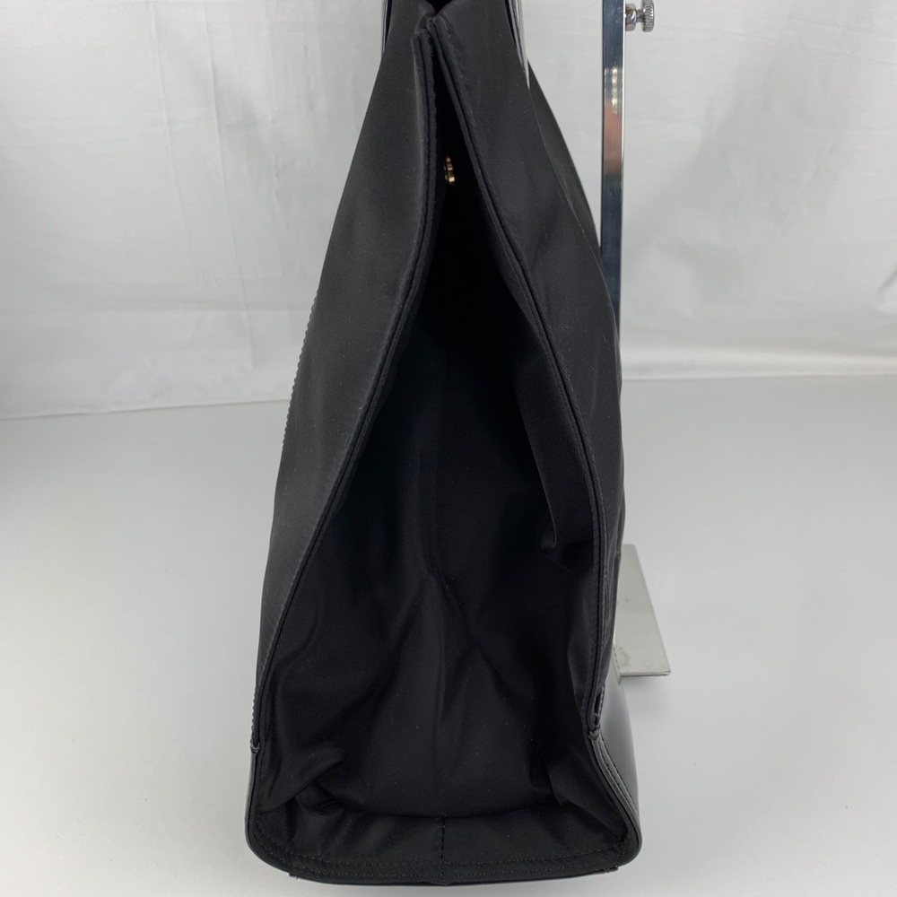 New Tory Burch Ella Black Expandable Nylon Tote - Picture 4 of 8